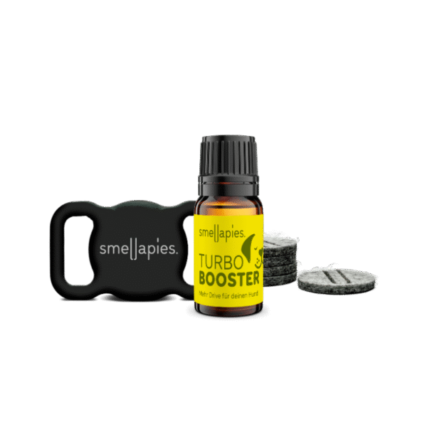 smellapies Starterset, TurboBooster Duftmischung mit smellieCase & smelliePads, ätherische Öle für Hunde